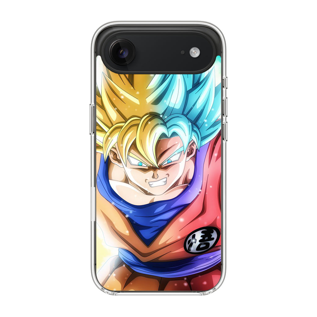 Goku SSJ 1 to SSJ Blue iPhone Air Case