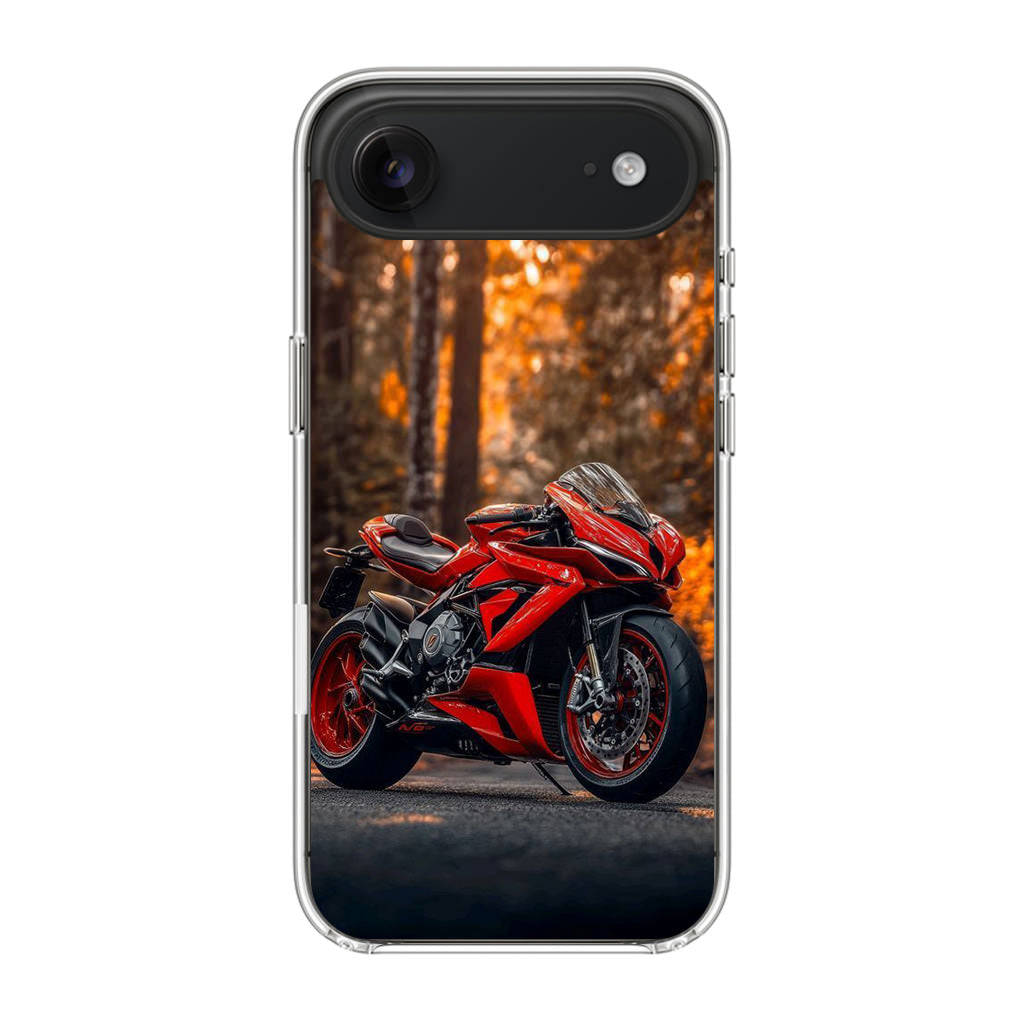 Crimson Velocity in Autumn Flame iPhone Air Case