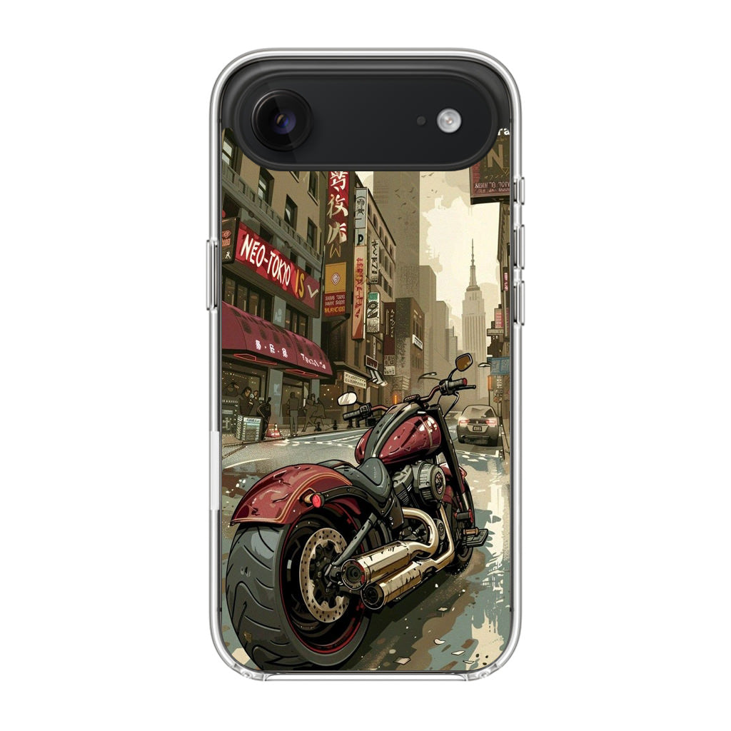 Motorcycle In Tokyo Streets iPhone Air Case