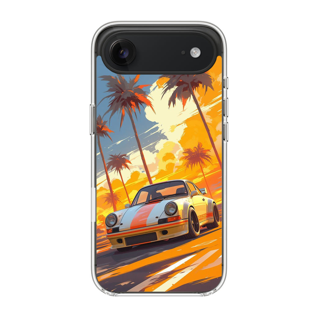 Turbo Dreams in Neon Palms iPhone Air Case