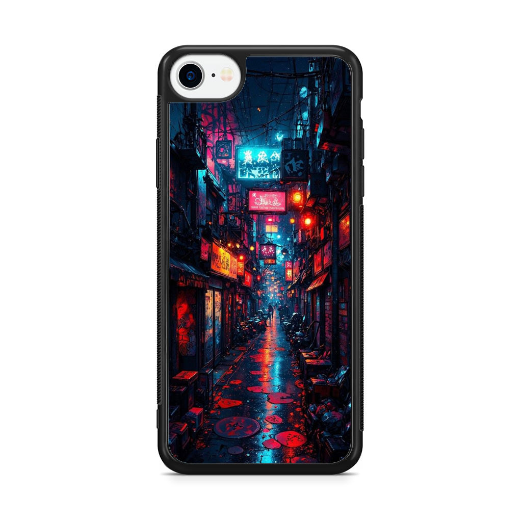Neon Veins Of The Cyber City iPhone SE 3rd Gen 2022 Case