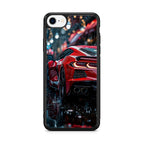 Red Sport Car in the Rain iPhone SE 3rd Gen 2022 Case