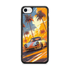 Turbo Dreams in Neon Palms iPhone SE 3rd Gen 2022 Case