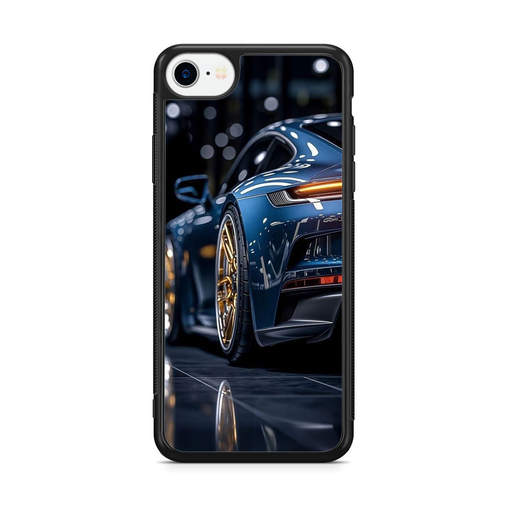 Velvet Thunder Elegance on Wheels iPhone SE 3rd Gen 2022 Case
