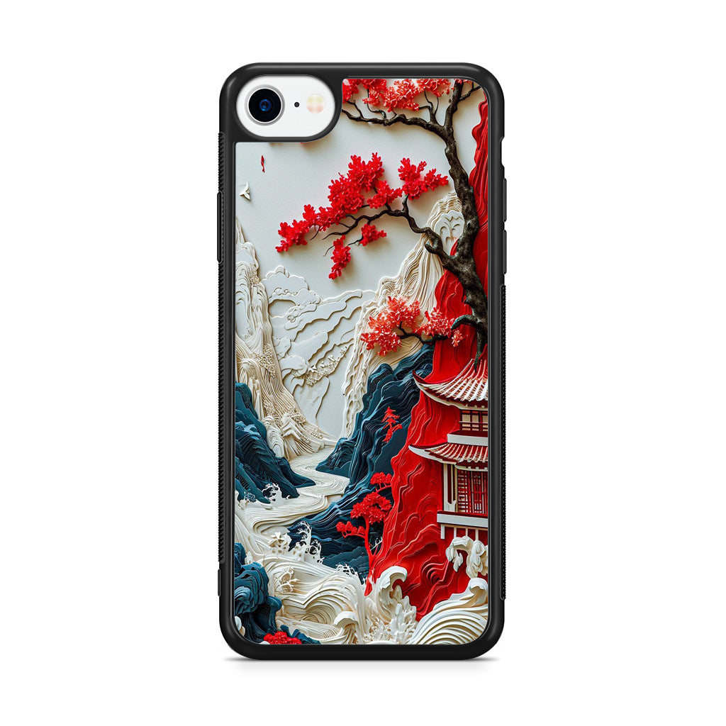 Whispers of the Crimson Zen iPhone SE 3rd Gen 2022 Case