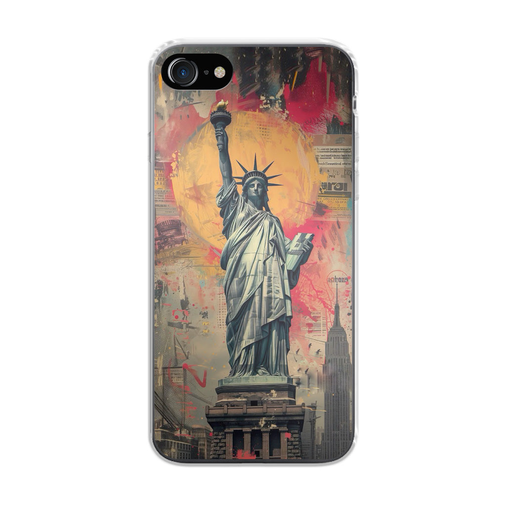 Canvas Art Statue of Liberty iPhone SE 3rd Gen 2022 Case