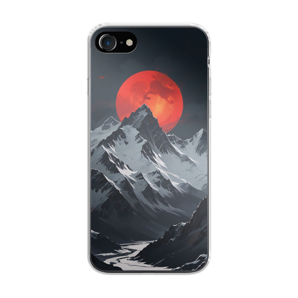 Crimson Eclipse The Mountain iPhone SE 3rd Gen 2022 Case