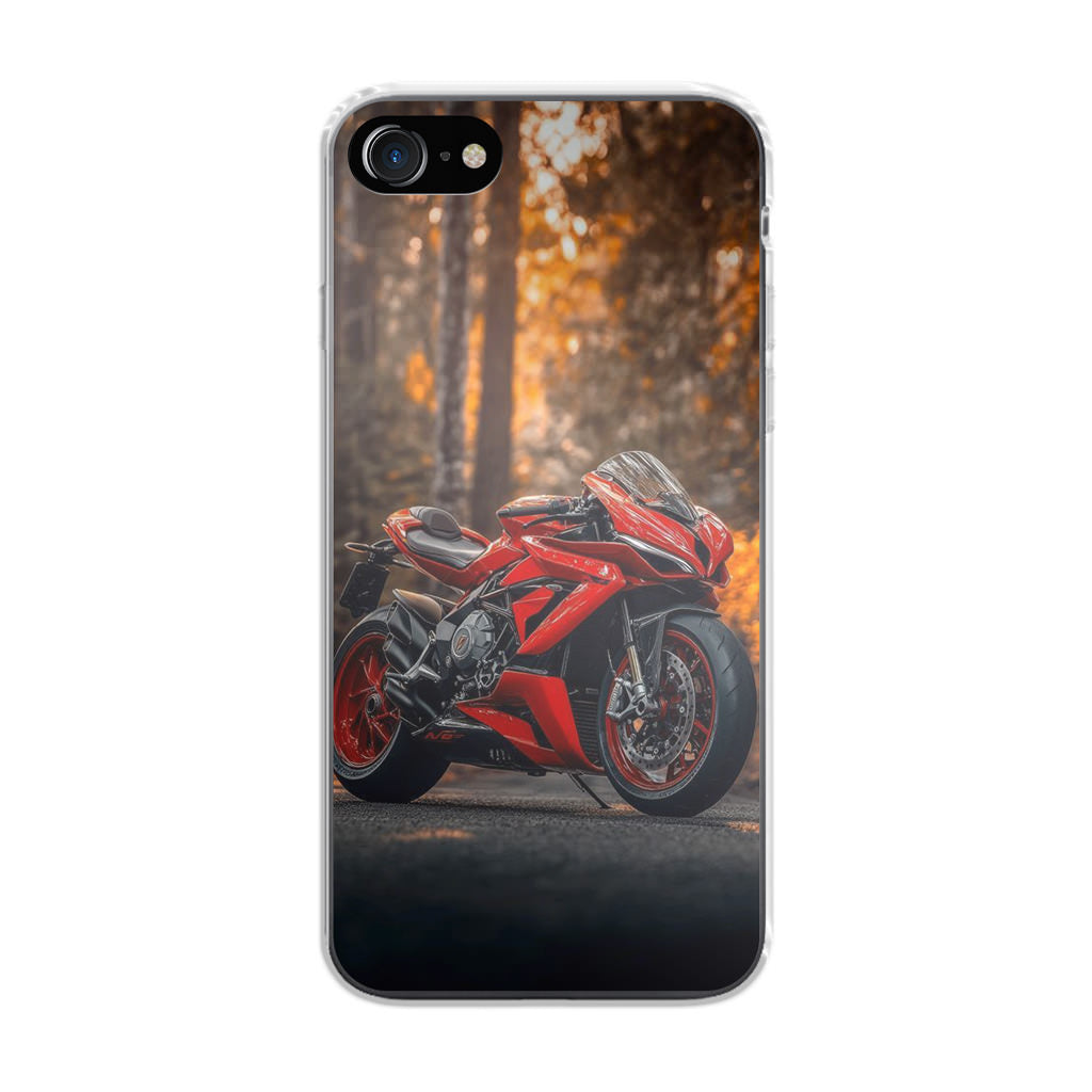 Crimson Velocity in Autumn Flame iPhone SE 3rd Gen 2022 Case