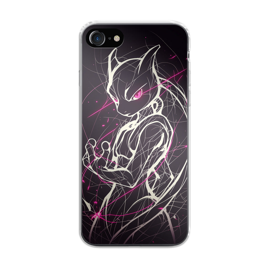 Mewtwo Cosmic Energy iPhone SE 3rd Gen 2022 Case
