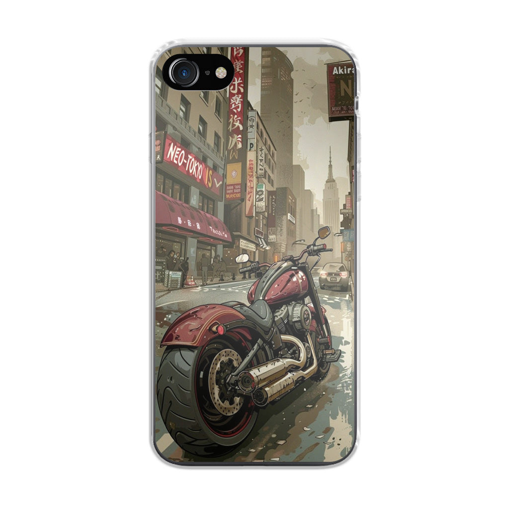 Motorcycle In Tokyo Streets iPhone SE 3rd Gen 2022 Case