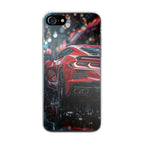Red Sport Car in the Rain iPhone SE 3rd Gen 2022 Case