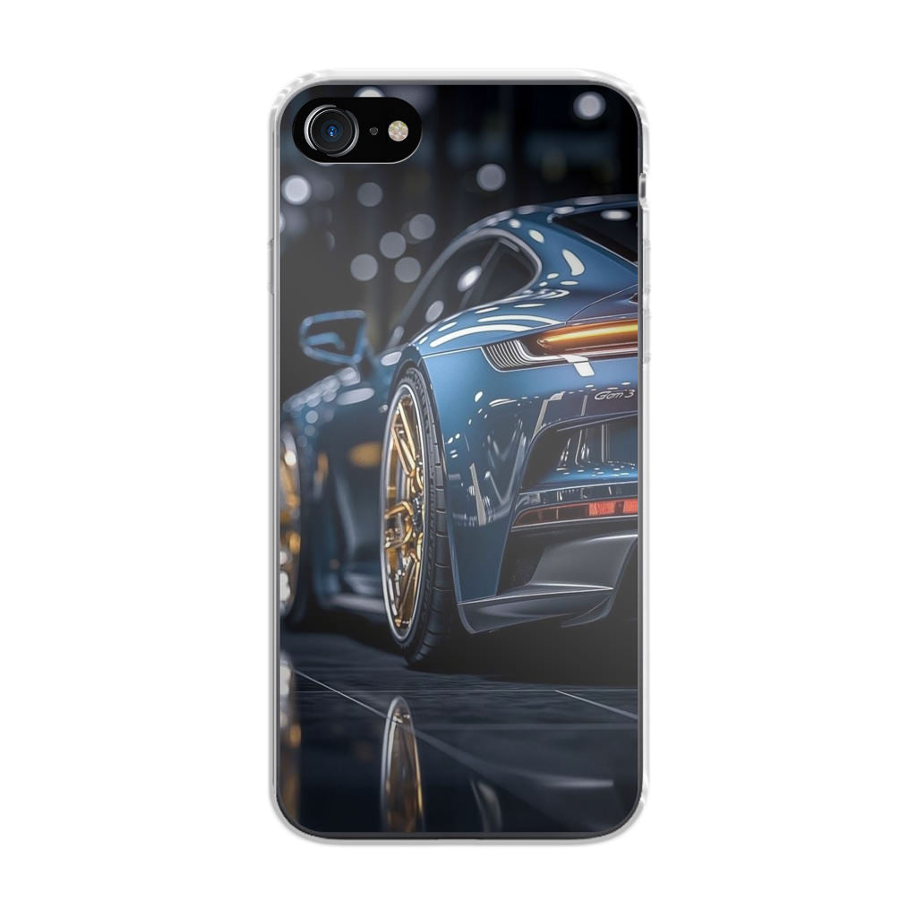 Velvet Thunder Elegance on Wheels iPhone SE 3rd Gen 2022 Case