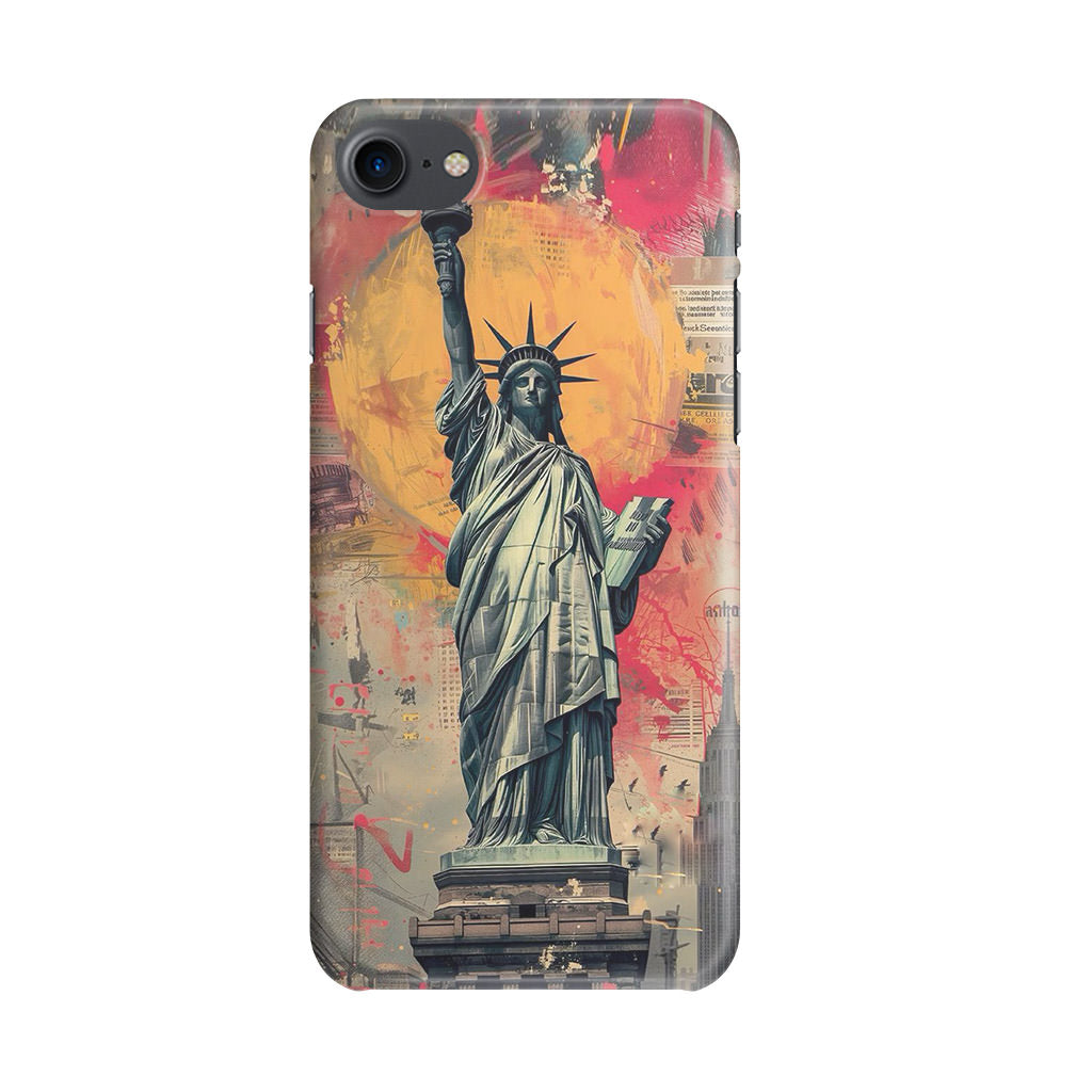 Canvas Art Statue of Liberty iPhone SE 3rd Gen 2022 Case