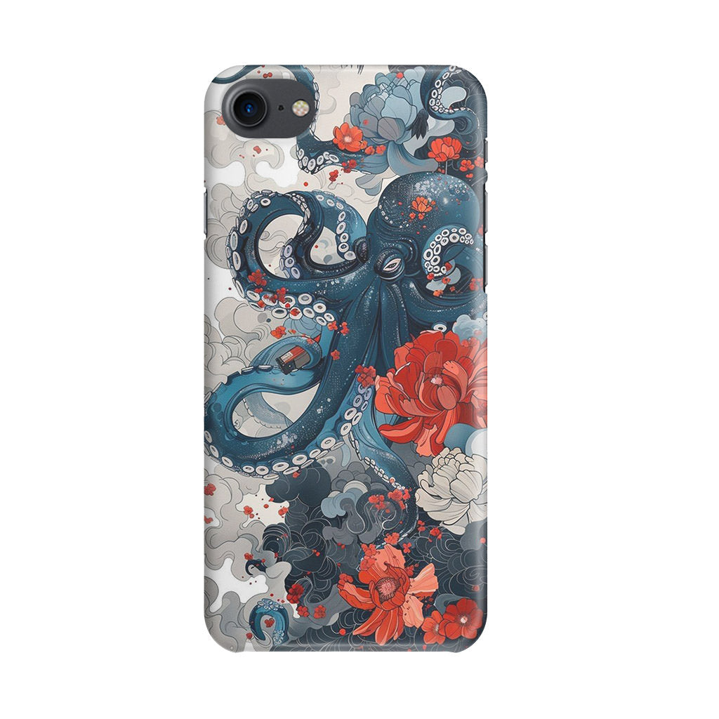 Floral Kraken iPhone SE 3rd Gen 2022 Case
