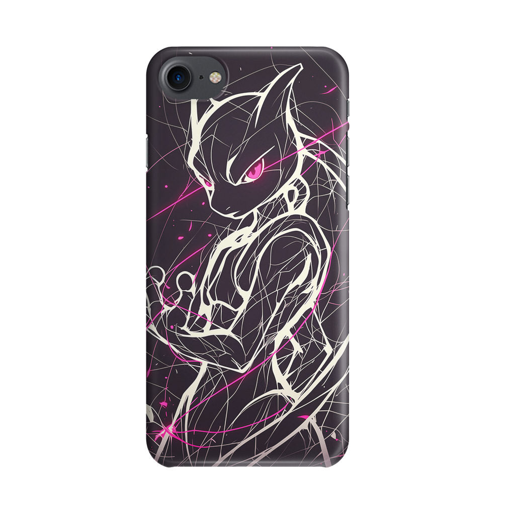 Mewtwo Cosmic Energy iPhone SE 3rd Gen 2022 Case