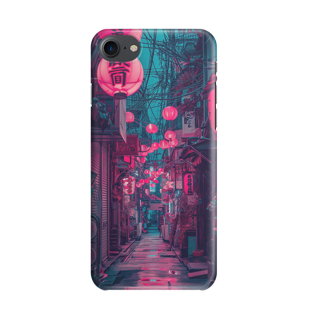 Neon Veins of the Night Market iPhone SE 3rd Gen 2022 Case