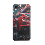 Red Sport Car in the Rain iPhone SE 3rd Gen 2022 Case