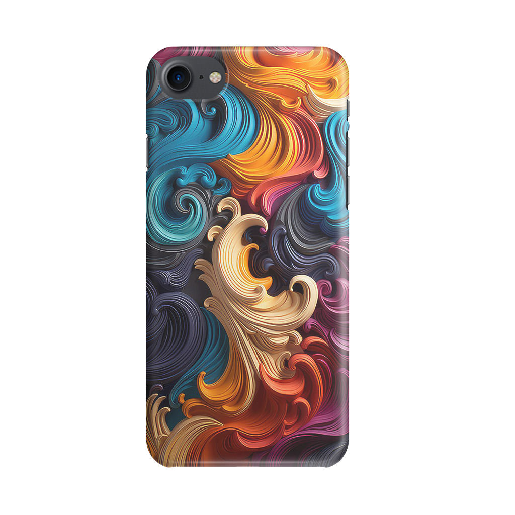 The Dance of Abstract Waves iPhone SE 3rd Gen 2022 Case