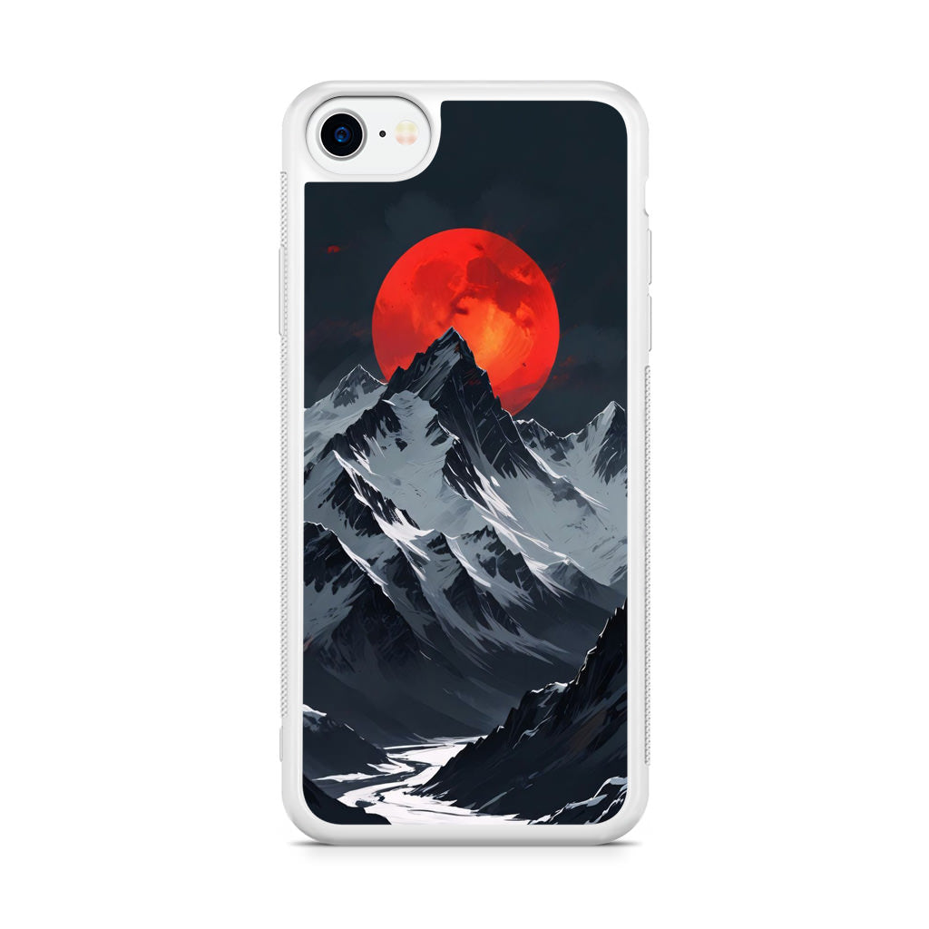 Crimson Eclipse The Mountain iPhone SE 3rd Gen 2022 Case
