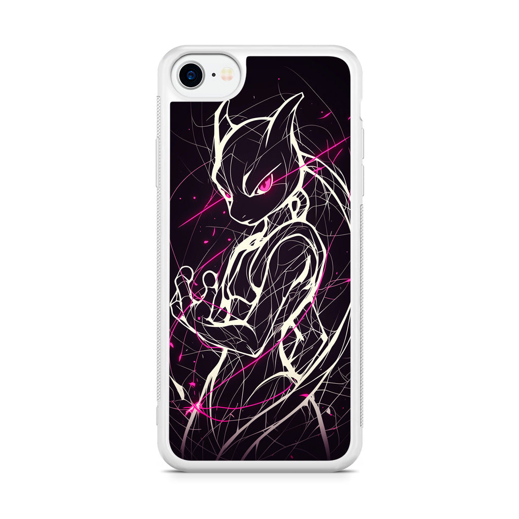 Mewtwo Cosmic Energy iPhone SE 3rd Gen 2022 Case