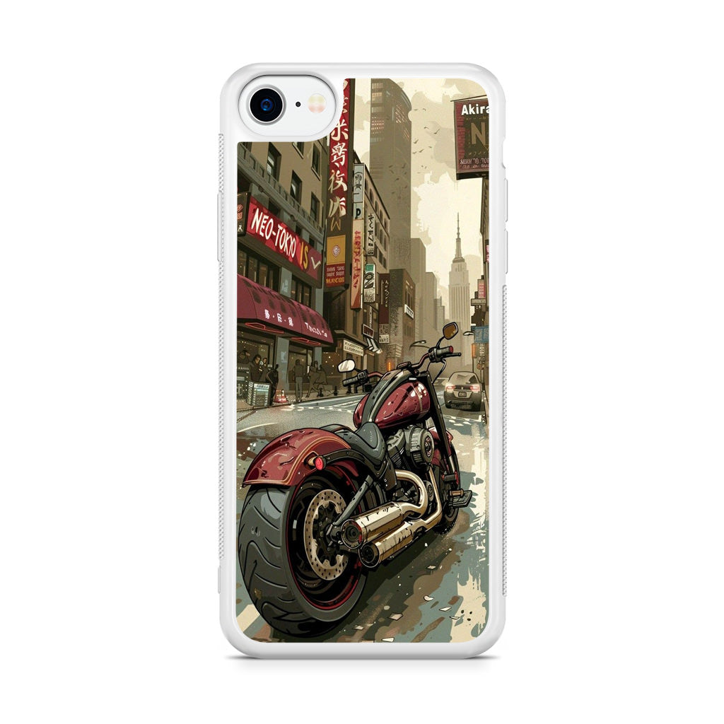 Motorcycle In Tokyo Streets iPhone SE 3rd Gen 2022 Case