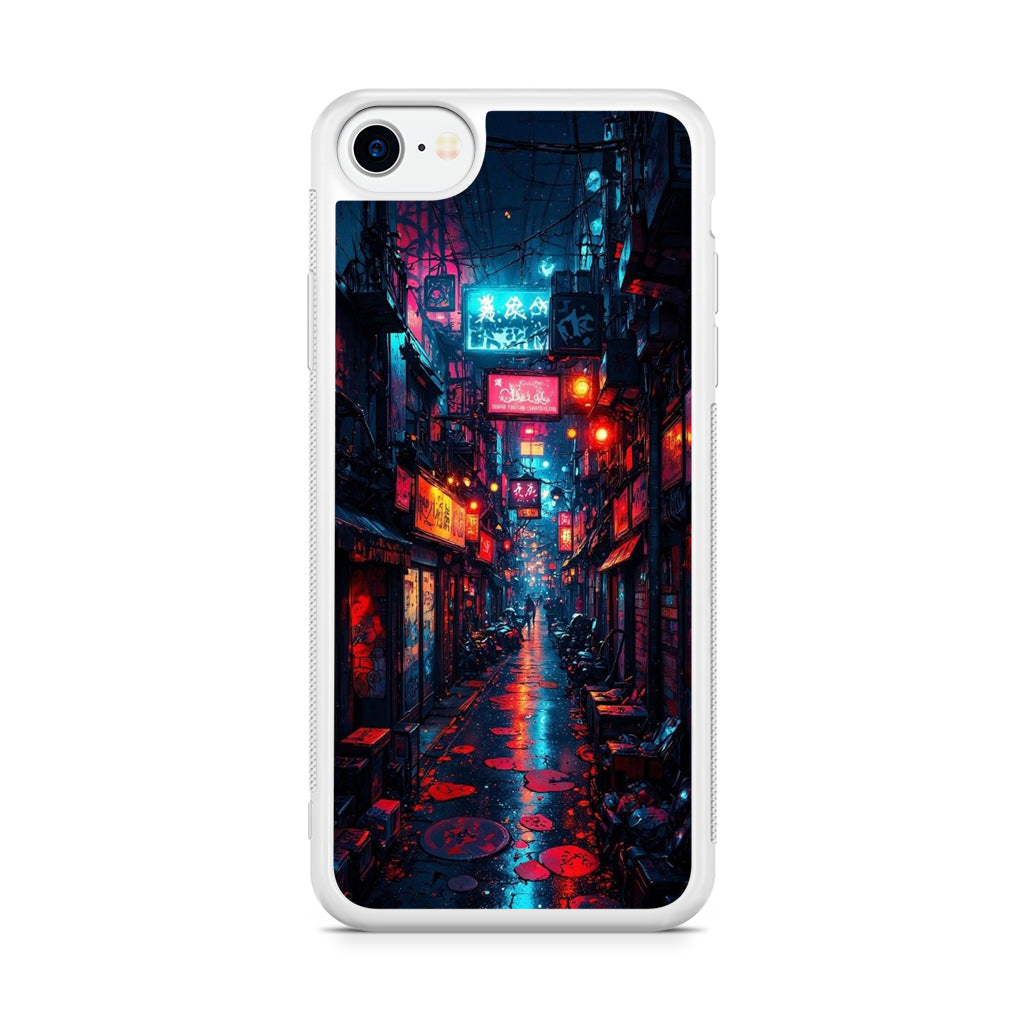 Neon Veins Of The Cyber City iPhone SE 3rd Gen 2022 Case