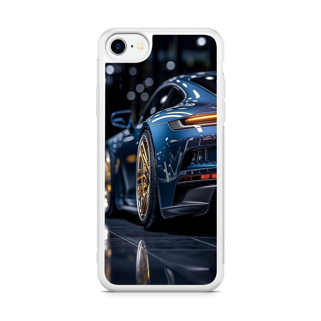 Velvet Thunder Elegance on Wheels iPhone SE 3rd Gen 2022 Case