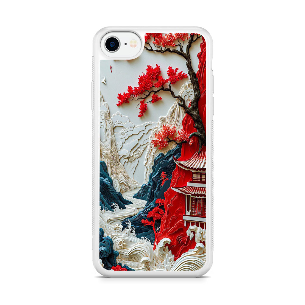 Whispers of the Crimson Zen iPhone SE 3rd Gen 2022 Case