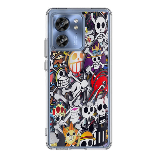 All Pirate Symbols One Piece Motorola Edge 2023 Case