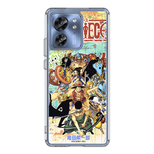 One Piece Comic Straw Hat Pirate Motorola Edge 2023 Case