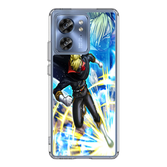 Sanji In Stealth Black Suit Motorola Edge 2023 Case