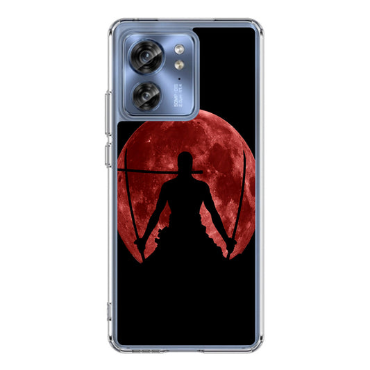 Silhouette Of Zoro In Santoryu Mode Motorola Edge 2023 Case