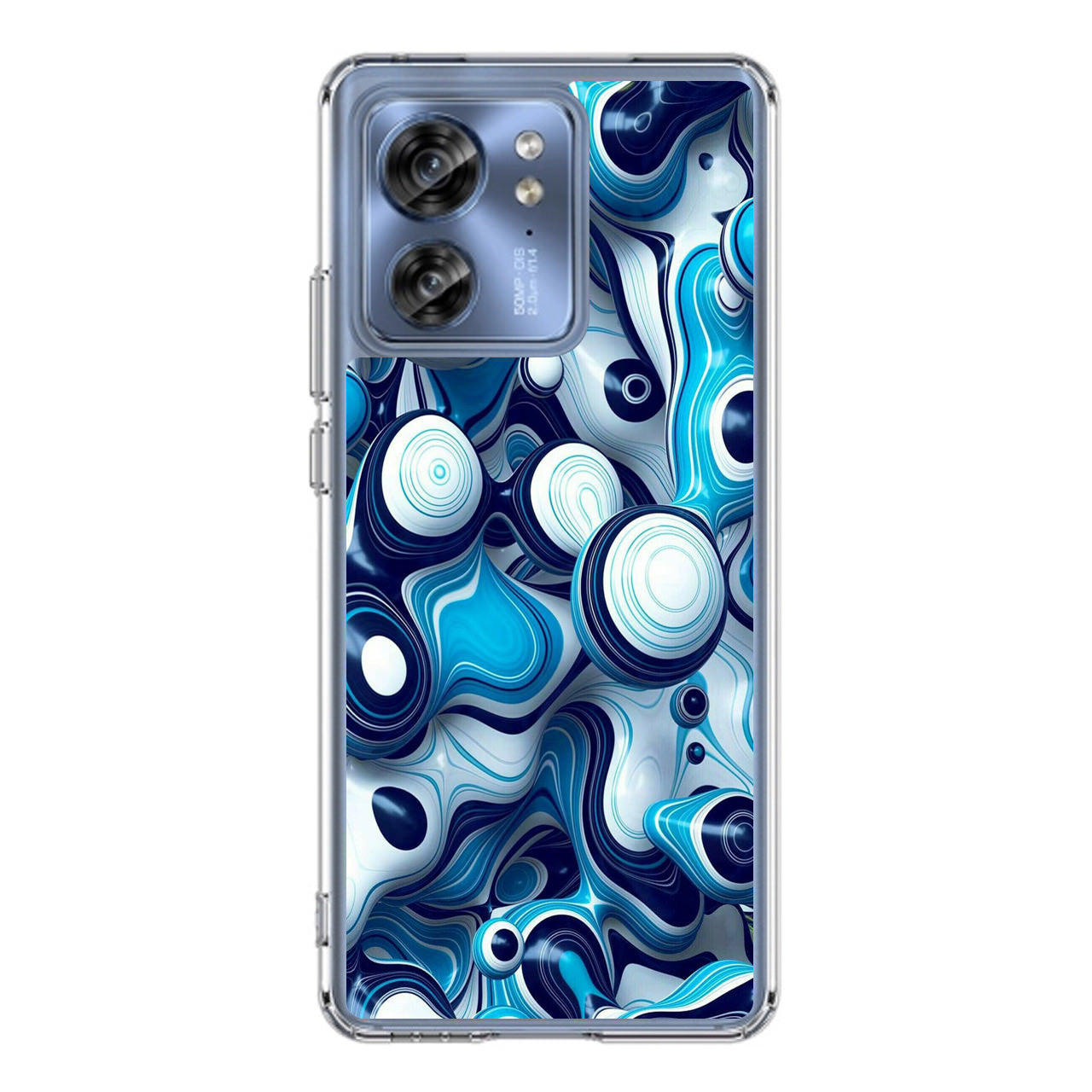 Abstract Art All Blue Motorola Edge 2023 Case