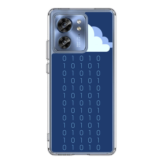 Abstract Binary Minimalist Motorola Edge 2023 Case