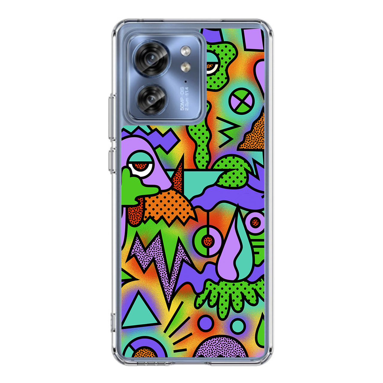 Abstract Colorful Doodle Art Motorola Edge 2023 Case