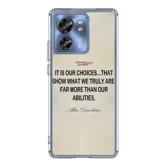 Albus Dumbledore Quote Motorola Edge 2023 Case