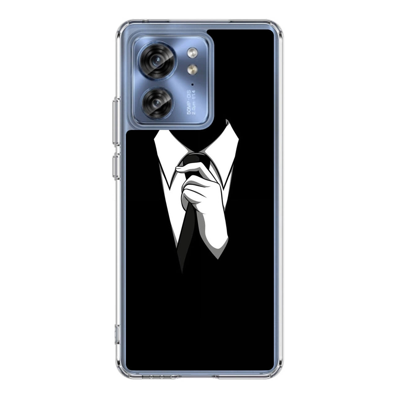 Anonymous Black White Tie Motorola Edge 2023 Case