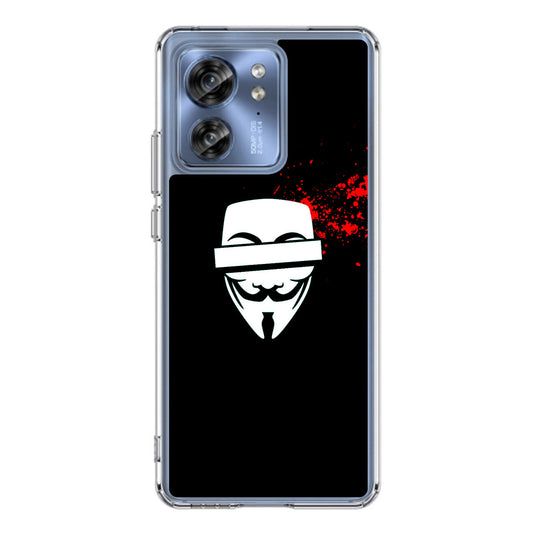 Anonymous Blood Splashes Motorola Edge 2023 Case