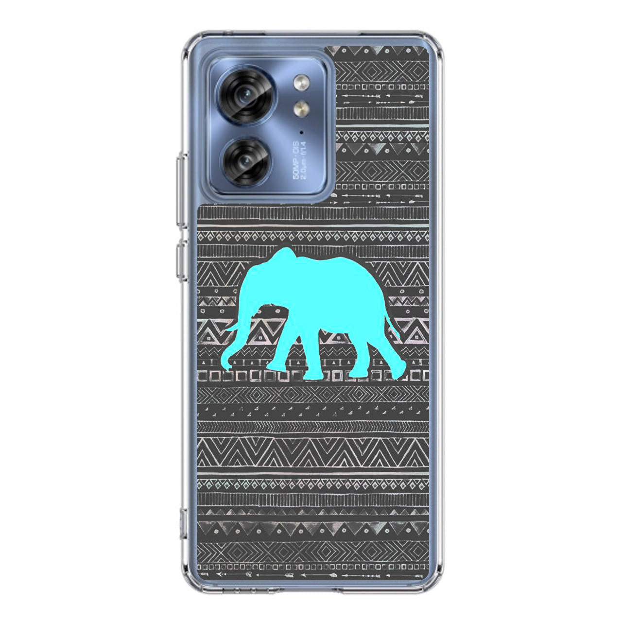 Aztec Elephant Turquoise Motorola Edge 2023 Case