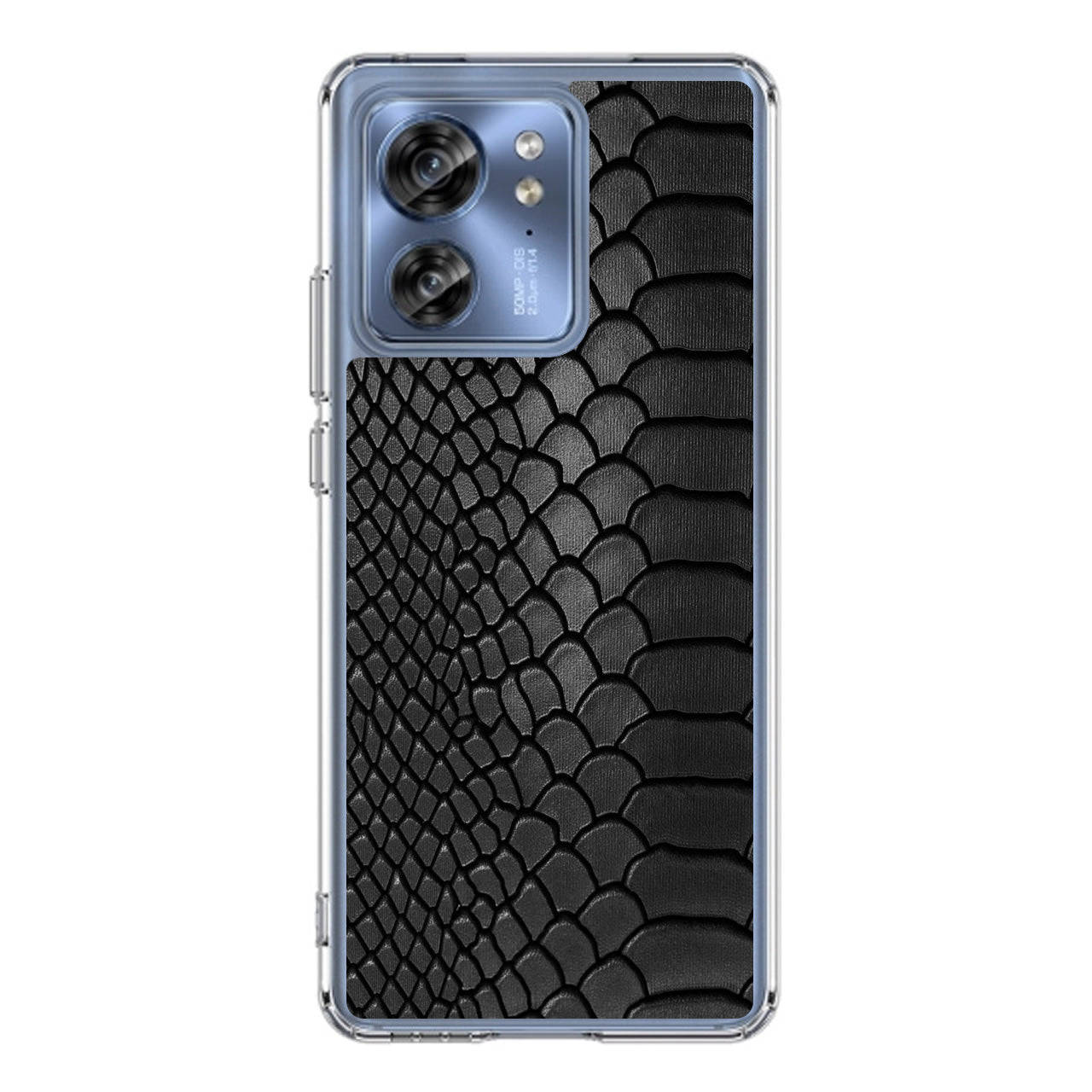 Black Snake Skin Texture Motorola Edge 2023 Case