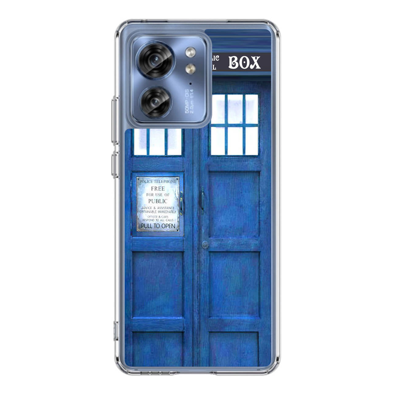 Blue Police Call Box Motorola Edge 2023 Case