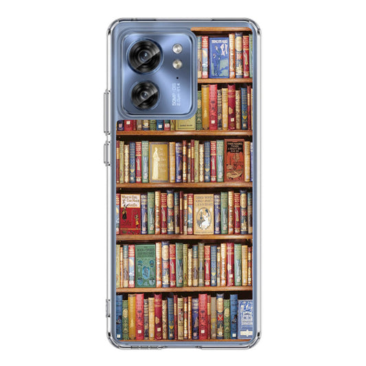 Bookshelf Library Motorola Edge 2023 Case