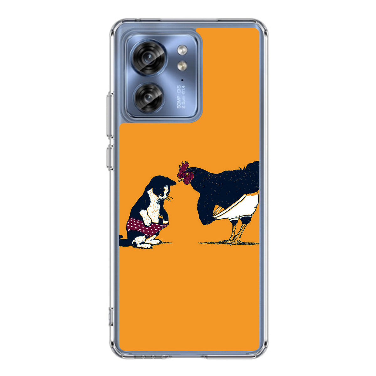 Cat Chicken Yellow Underwear Cute Motorola Edge 2023 Case