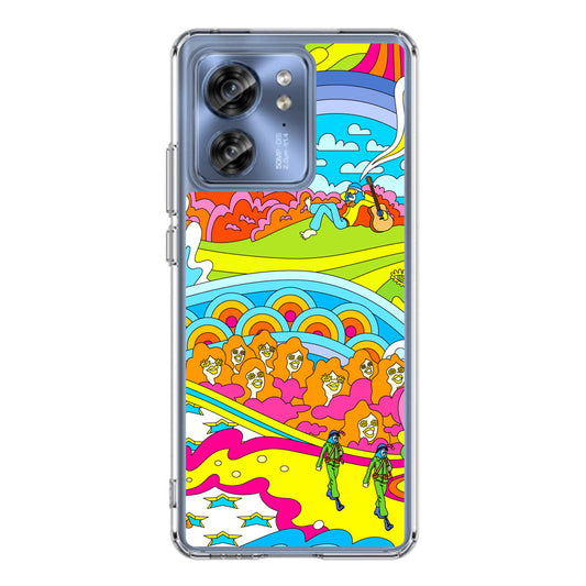 Colorful Doodle Motorola Edge 2023 Case