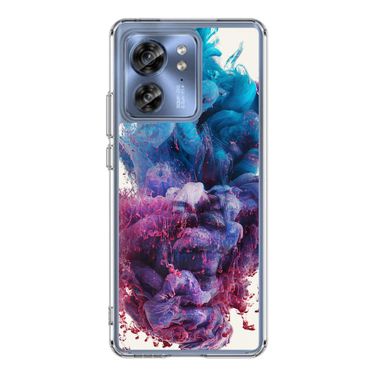 Colorful Dust Art on White Motorola Edge 2023 Case