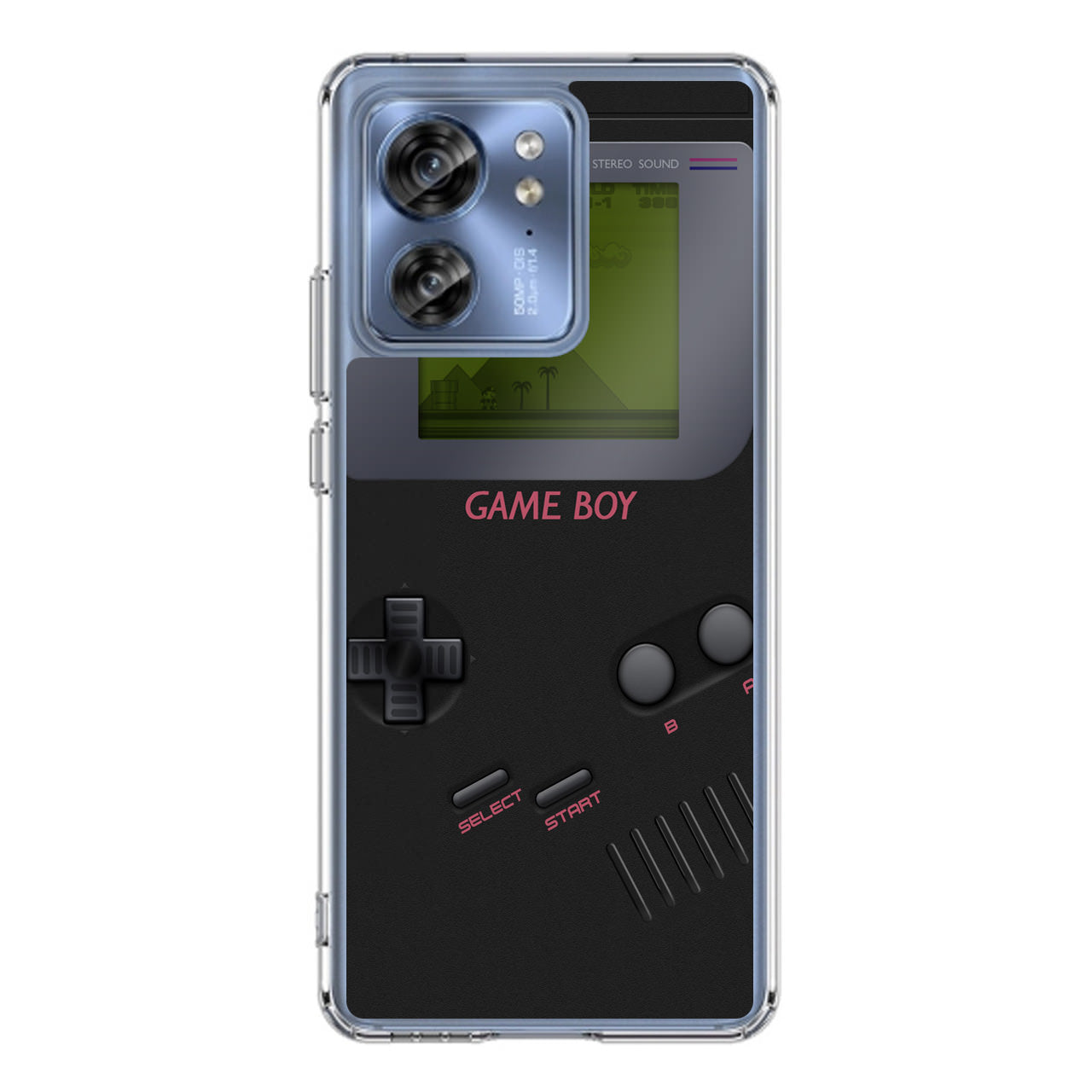 Game Boy Black Model Motorola Edge 2023 Case