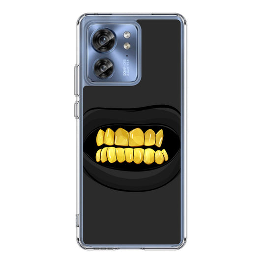 Gold Grillz Motorola Edge 2023 Case