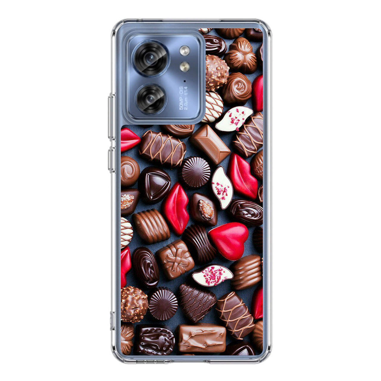 I Love Choco Pattern Motorola Edge 2023 Case