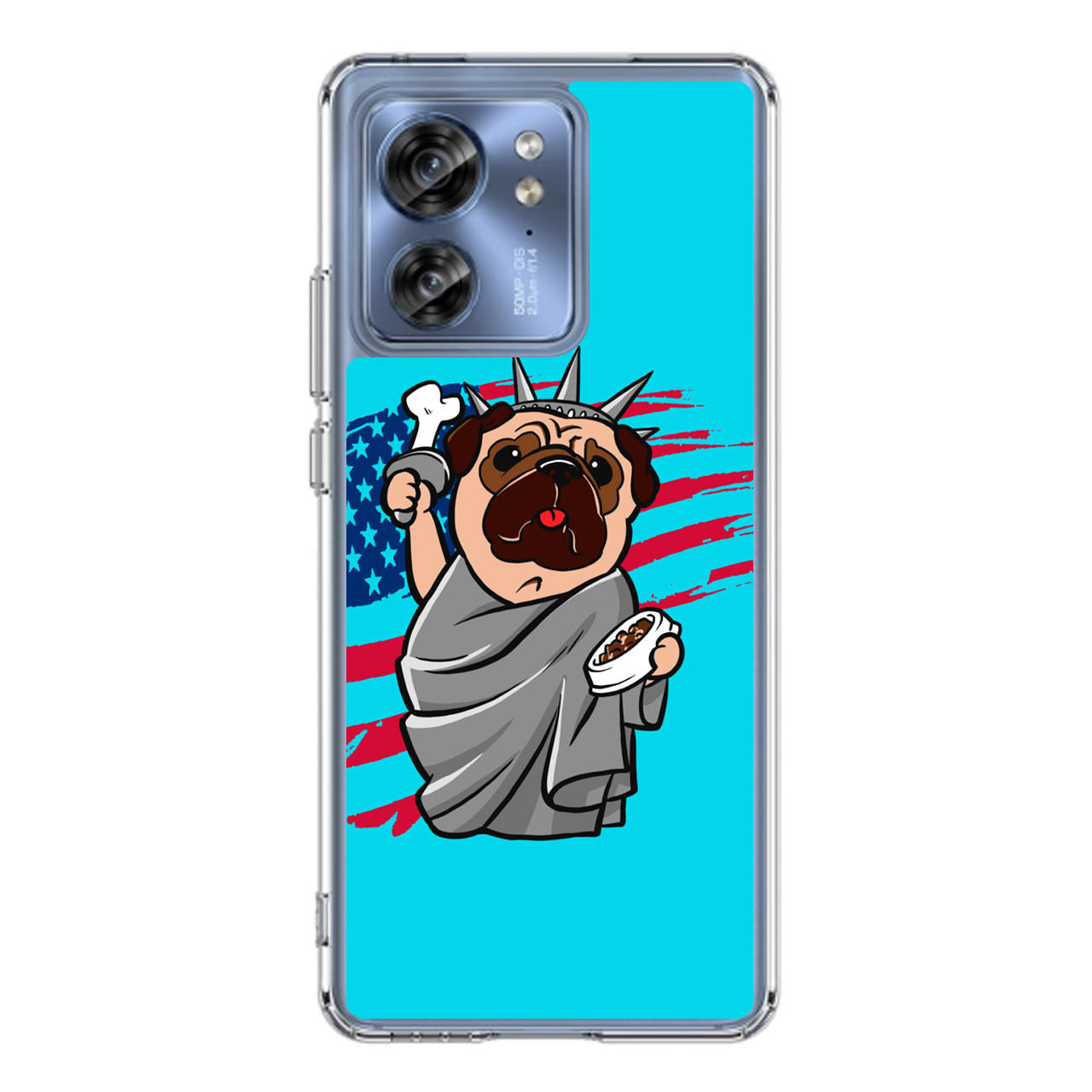 Independence Day Pug Motorola Edge 2023 Case