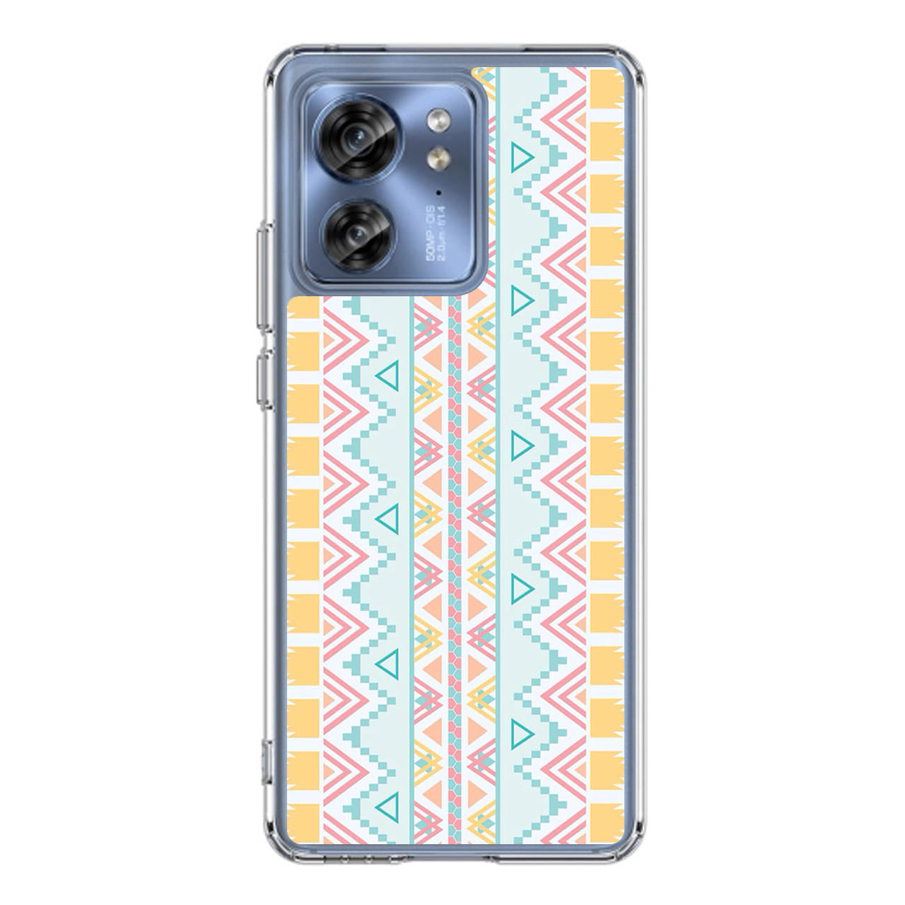 Peach Aztec Pattern Motorola Edge 2023 Case